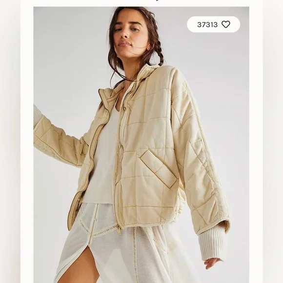 Free People New✨ Quilted bomber jacket - Picture 5 of 13